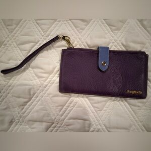 Borgasets Purple Wristlet with Blue Accent